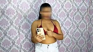 sasur ji catches bahu nude on video chat and fucks her hard