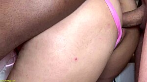 Redhead cheerleader gets all holes double destroyed