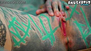 alternative dreadhead in high heels fucks bwc anal gapes facial