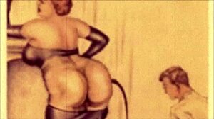 Vintage erotic art collection displayed