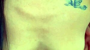 Chinese babe takes massive white cock in standing doggy and gets rough fucked