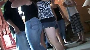 Coed Teen Gets On Knees For Cock Sucking
