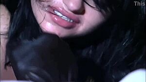 Vintage sexy brunette girl fucked by a pig