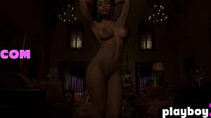 big tits black milf strips before latina shows booty