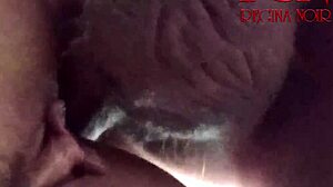Asmr close-up fingering nice pussy of enticing lady at morning ang fuck her cunt hard