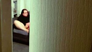 Bbw wife spied on in voyeur compilation
