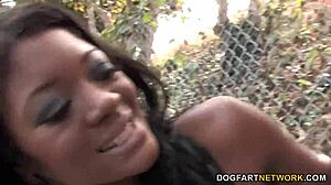 Ebony jenna brooks gangbang and facial cumshot
