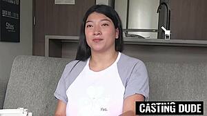 I ended up with this latina in her casting debut
