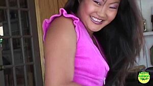 deepthroating and having her asian asshole licked got lucy lee wet and ready for anal