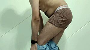 Aayaadx spreads ass and shows gaping hole as gay slave