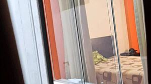 my colombian neighbor fucking with her boyfriend voyeur