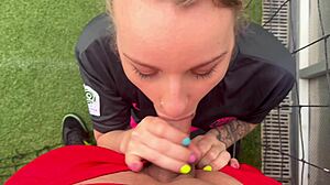 belle gets facial minutes before france match