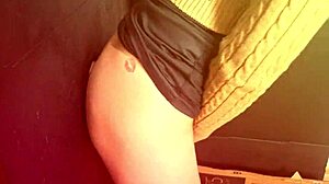 husband takes wife to gloryhole for the first time