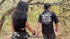 went for a walk with my beautiful colombian girlfriend by the river and suggested wild outdoor sex