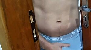 curvy latina maid with big pussy lips tempts with her athletic body