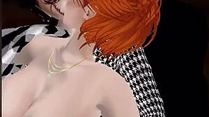 Red gets ravished by mistress in the garage