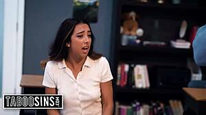Teacher stepdad seduce stepdaughter into fucking him in his classroom - kiarra kai