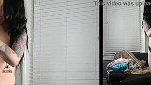 Jazmin models lingerie set and swim set for camera