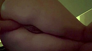 italian milf fingers her tight asshole with a dildo