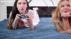 she wanted to play in video games but i desadied to play with her pussy