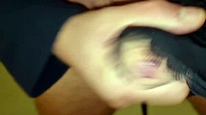 Italian amateur plays piano with intense focus in close up recording