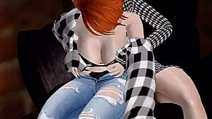 Red gets ravished by mistress in the garage