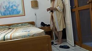 Stepmother gets recorded after beach fucking