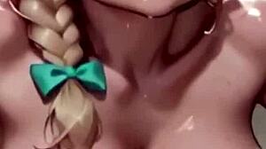 3d big tits blonde lactating pov cowgirl sex