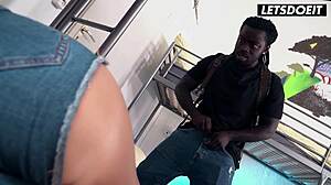 Does adventurous kinuski ride massive bbc in hostel room?