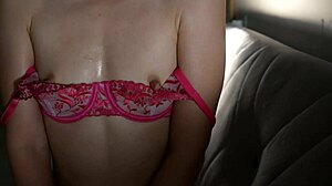 Milking Tits With Oil