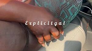 solo car masturbation with dildo in public