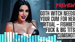 Goth witch needs your cum for her ritual