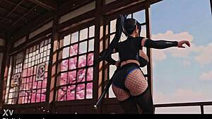 Captured kunoichi turned garrison slave?