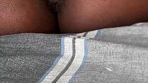 skinny wife pleasures herself alone
