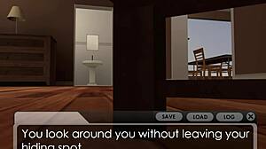 Explore the area around carefully the apartment visual novel