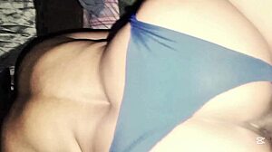 Big-assed woman rides without condom