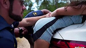busted cops pound tight pussy to drop charges