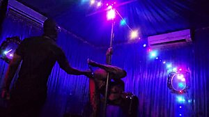 Showing skills when high roller enters private room