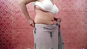 sauteli chachi grabs her step nephew big cock while closing bra hook