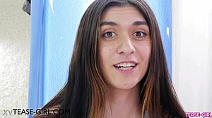 college brunette talks about her first sexual experience