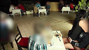 Restaurant Public Hot Licking And Fucking Orgy