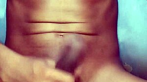 Big black penis masturbation in the room