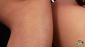 Renee pornero touches her wet pussy and loves to ride dicks in a threesome 😏