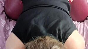 Filmed with my phone she sucks and captivates me with her big juicy ass