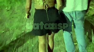 Found this naughty wife at club with cuckold watching