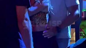 Found this naughty wife at club with cuckold watching