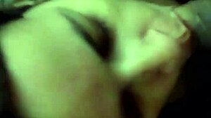 She gives a surprising blowjob in the taxi, right at the cuckold's house