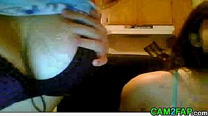 Amateurs Perform Webcam Lesbian Show