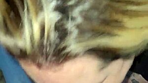 blonde blowjob deepthroat cum slut in bed