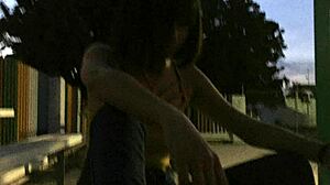 hey, brunette girl gives amazing blowjob